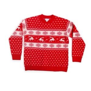 LuLaRoe Red and White Festive Sweater